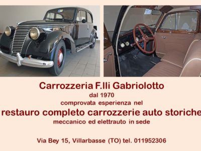 Restauro completo carrozzerie auto storiche